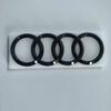 Car Front Hood Grille Replaced Emblem Rear Trunk Badge Modified Sticker ABS Bright Black For hot S3 2010-2020 4Ring Logo