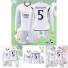2324 Real Madrid Long Sleeve Soccer Jersey For Kids Suitable For All Seasons Unisex Various Sizes