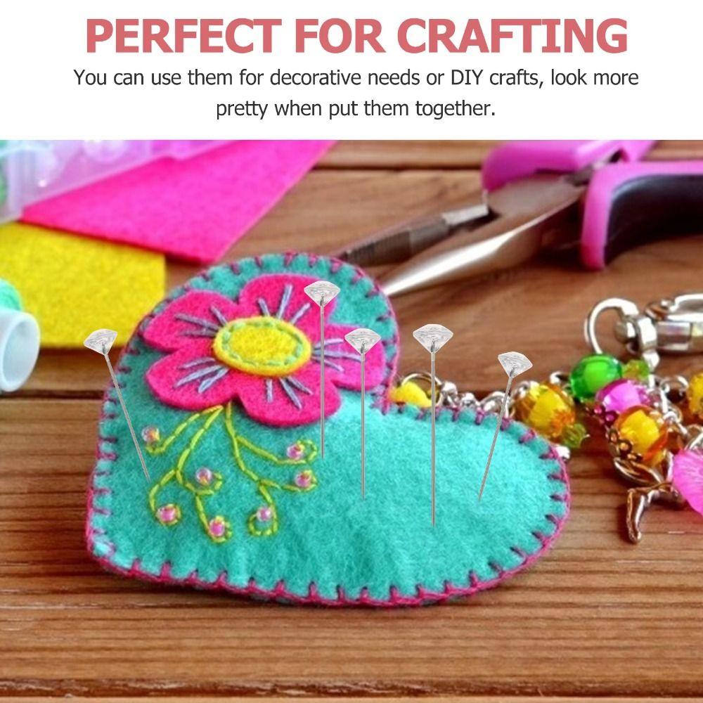 100/200/300Pcs DIY  Position Straight Pins Shiny Corsage Pins Bouquet Pins  Fabric Embroidery