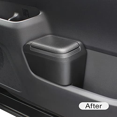 Tsuchiya Yac Car Model Specification Toyota 90 Series Noah Voxy Exclusive Side Box Trash Can for Driver Seat Black 5.2 gallons SY-NV14