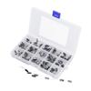 215Pcs Electrolytic Capacitor 0.1uF‑330uF Aluminium 15 Value Assortment Kit for Radio TV