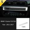 Matte Car Styling Interior Door Audio Stereo Speaker Sequ Decorative Cover Trim For BMW 5 Series F10 F11 F18 Auto Accessories