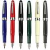 Jinhao 992 Fountain Pen Set, Student 6 Color Pen Set, Silver Clip, Solid Colors(Black, Blue, Green, Grey, Red, White)