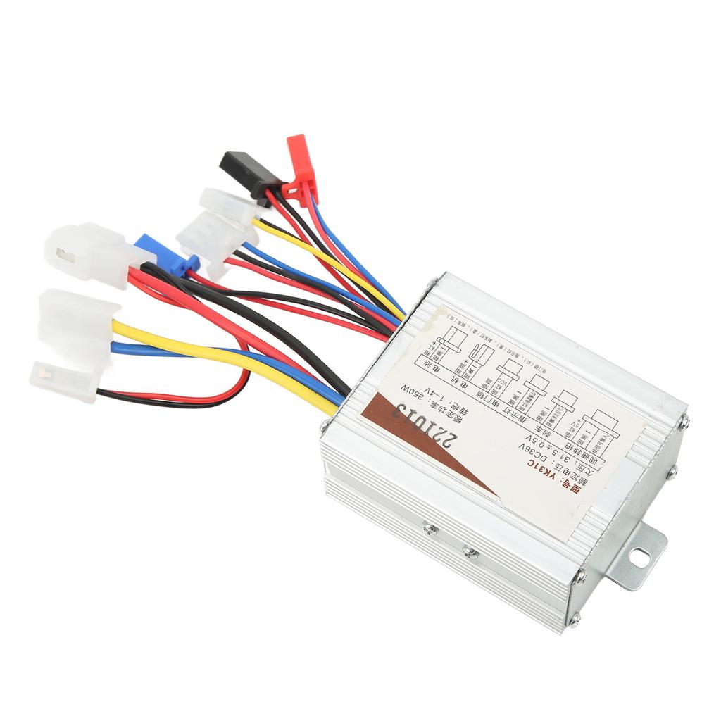Bürstenmotor Drehzahlregler 350W Stabile Empfindliche Steuerung Mehrfache Schutzvorrichtungen Elektrofahrrad Roller Controller 36V