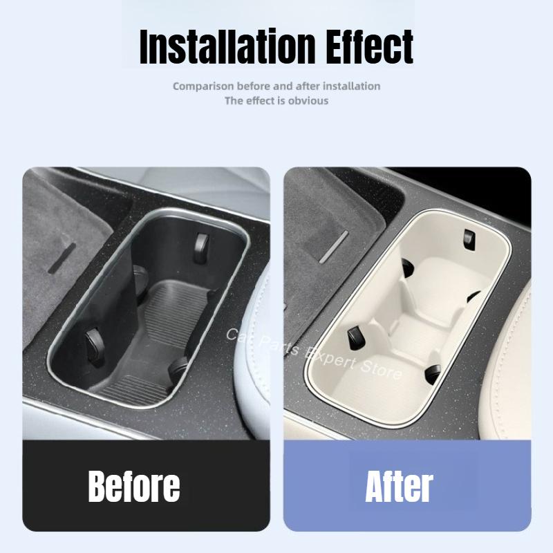 For NIO ET5 ET5T 2025 Center Console Silicone Cup Holder Anti-slip Protector Mat Electric Vehicle Interior Modified Accessories