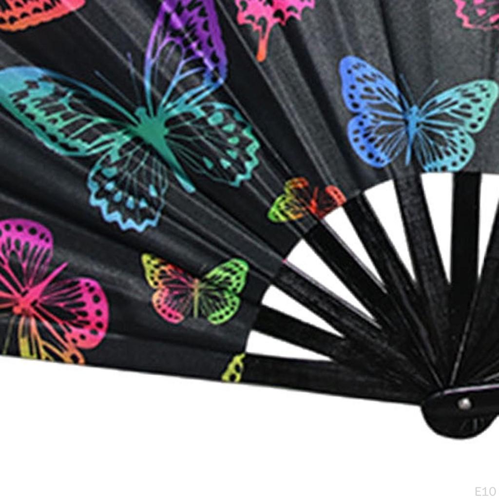 Foldable Hand Fan Bamboo Frame for Festival Wedding Birthday