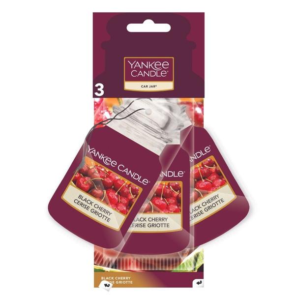 Yankee Candle Car Jar Bonus Zapach Do Auta Black Cherry 3X15G