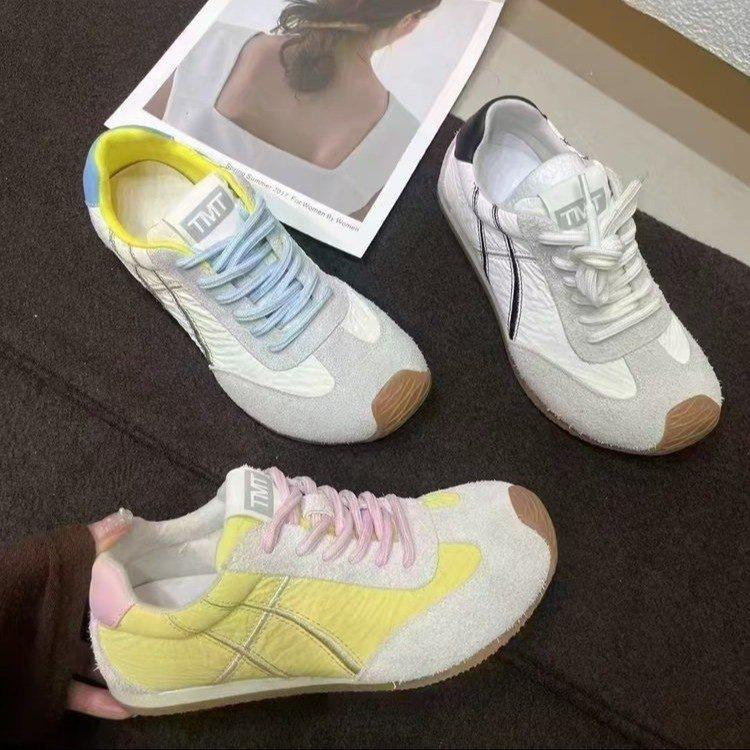 Internet Celebrity Explosion Retro German Training Shoes Women's Autumn 2025 New Color Matching Versatile Sports Board Shoes Casual Shoes