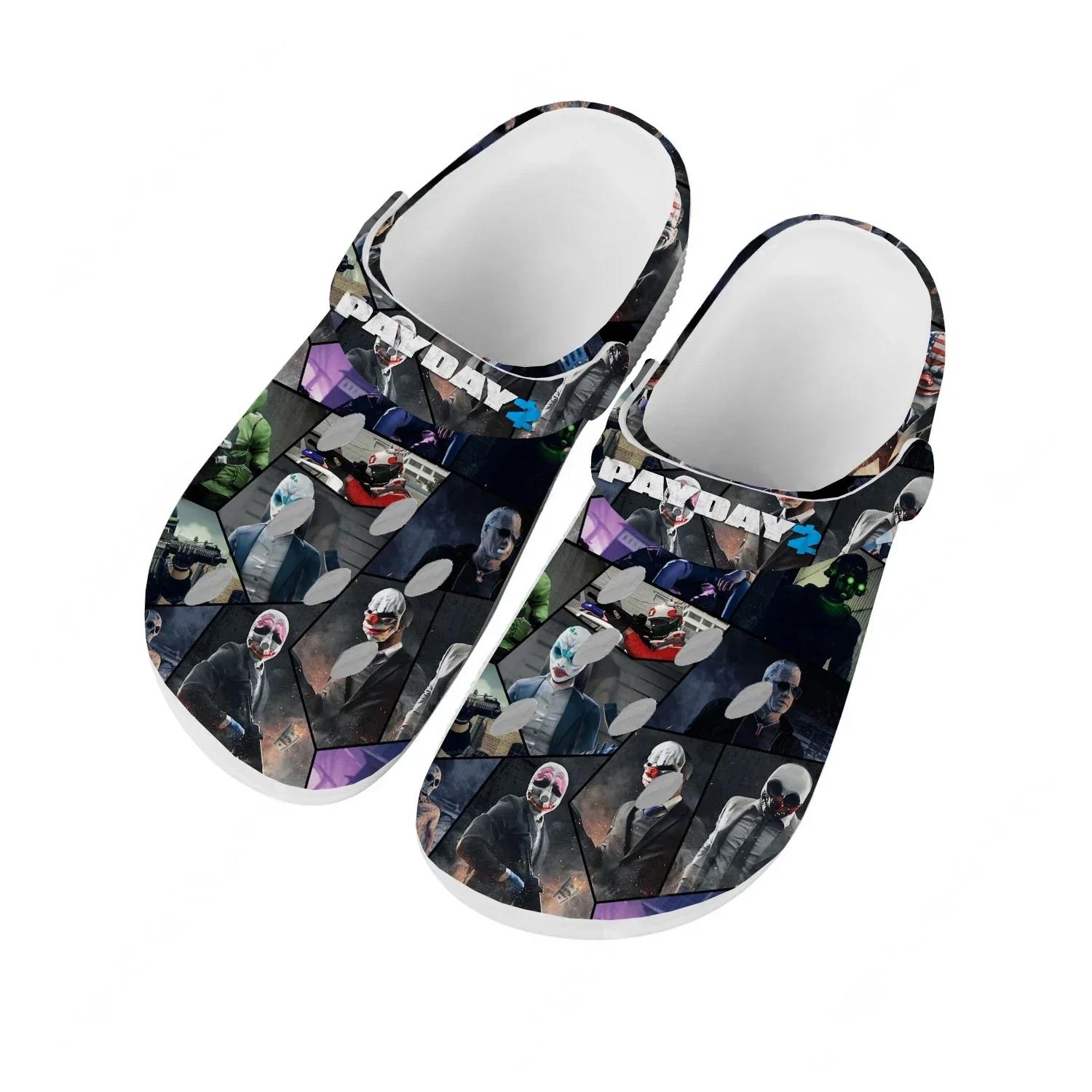 

PAYDAY 2 Water Shoes Mens Womens Comfortable Fashion Home Garden Clogs Customizd Sandals Beach Breathable Hole Slippers 31