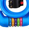 Bicycle Locks Anti-theft Chain 5 Digit Code Solid Utility Space-saving Padlock Bike Protection for
