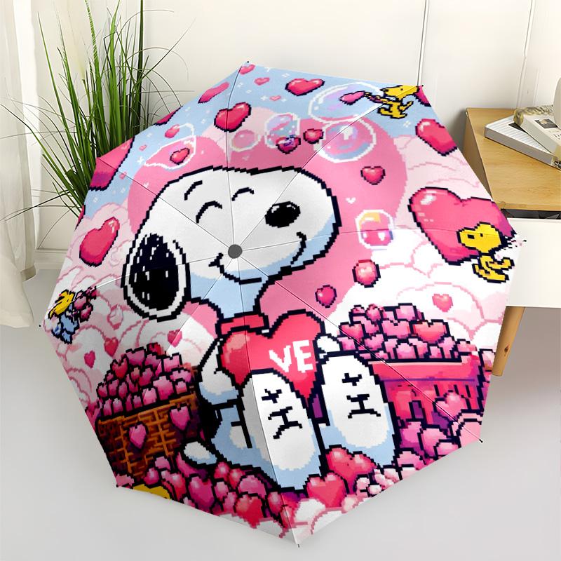 Snoopy Puzzle Adventure Automatic Umbrella Compact & Durable 8-Rib Design Compact Design for Women/Men Fashionable Gift for Festivals