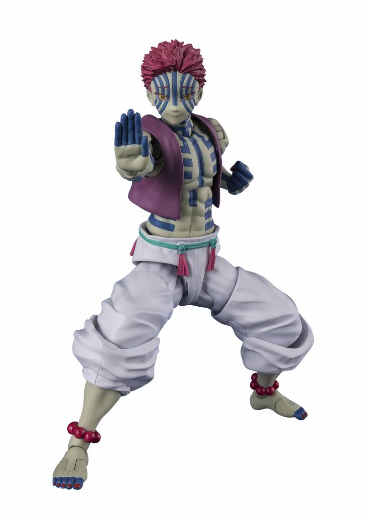 TAMASHII NATIONS Demon Kimetsu no Yaiba approximately PVC ABS painted action figure S.H.Figuarts Slayer Akaza, 145mm, &