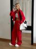Women's Casual 2 Piece Outfits Zip Up Hoodie Sweatshirt and Drawstring Jogger Pants Set