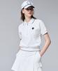 Cream Golf Knit Collared Jersey Tee