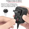 3in1 3V to 12V Adjustable Voltage 2AAA+AA Dummy Battery for Thermometer Hygrometer Telephones Radio Camera Game