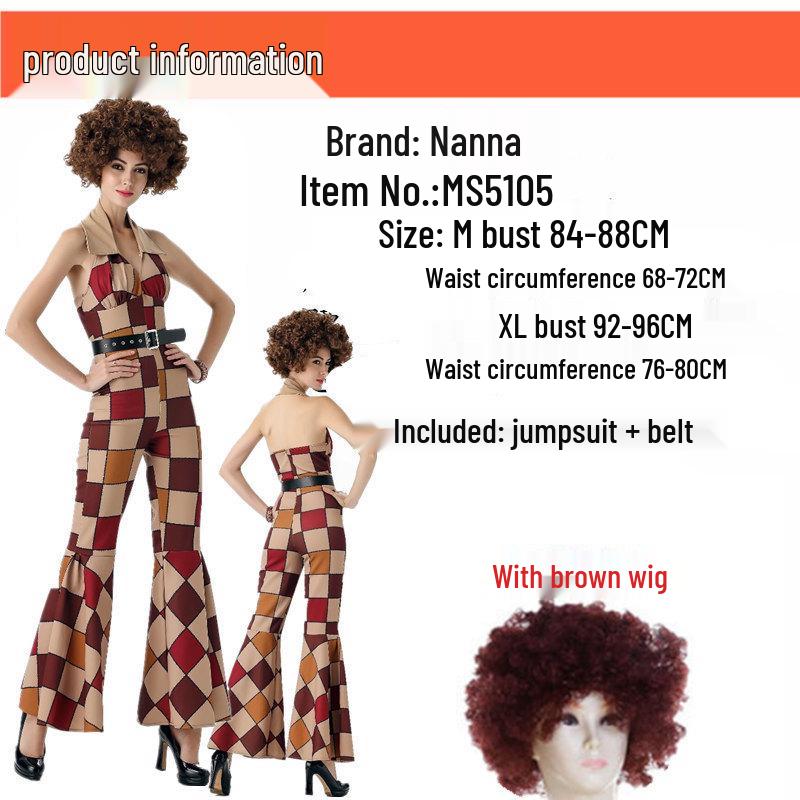 Halloween 70s Disco Hippie Costume