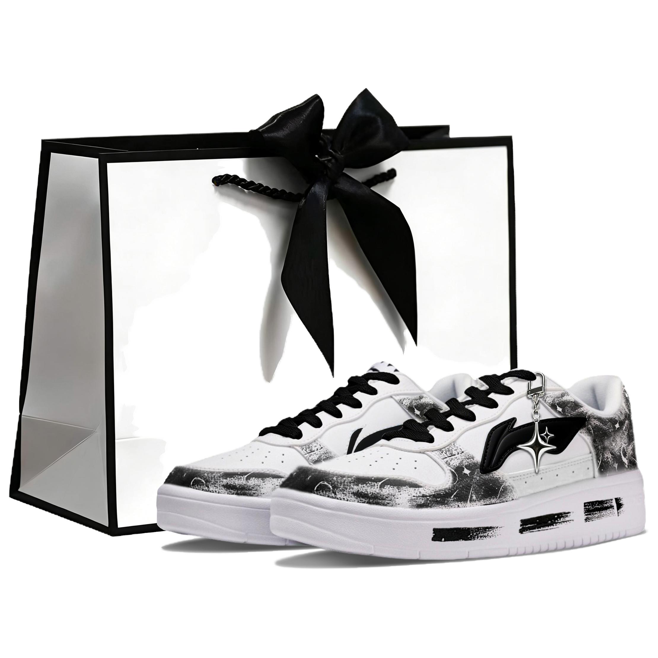 Кеды Li Ning Floating Boat Skateboard Shoes Унисекс Низкие Белые AGCS419-1(Team1788-BOX) 35.5