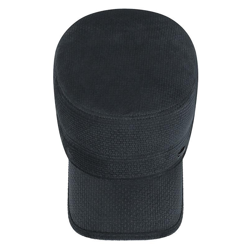 Thickened Windproof Duckbill Cap: Warm Earmuff Baseball Hat for Middle-Aged & Elderly - Ideal for Autumn & Winter Outdoors