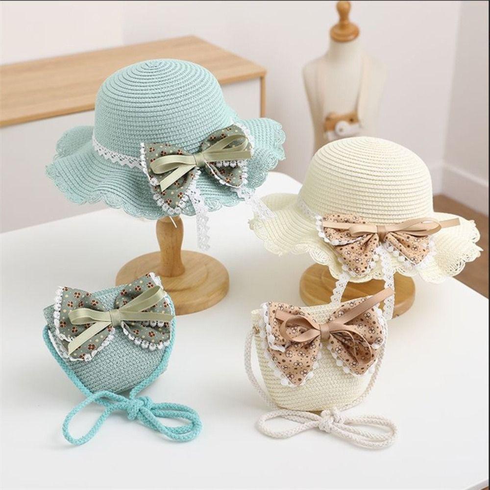 Multiple Colors Girls Sun Hat 2-8 Years Straw Hat Fashion Children Sun Hat Beach
