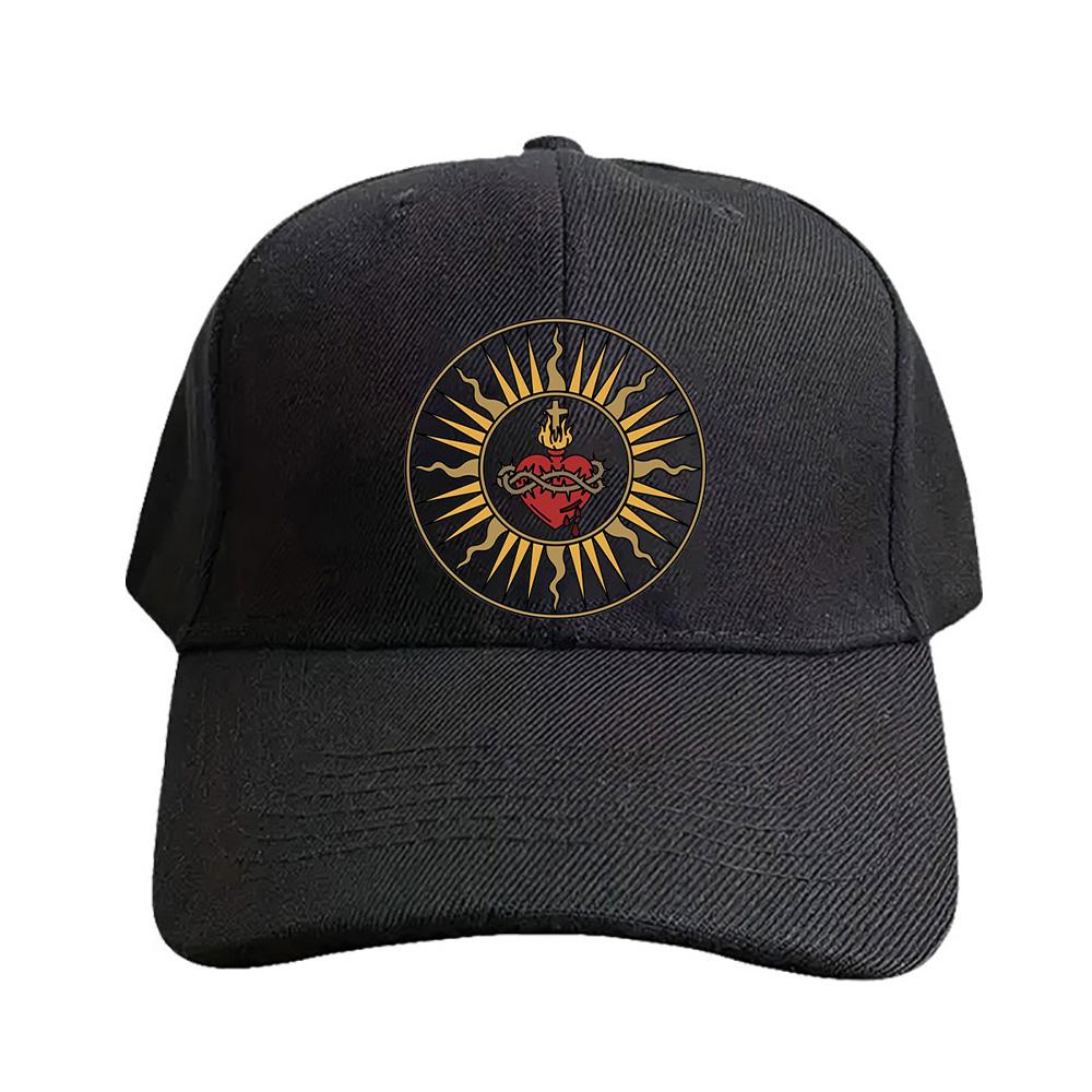 Sacred Heart of Jesus Cap Summer Woman Man Adult Hat Fashion Casual Adjustable Printed Baseball Caps Trucker Cap