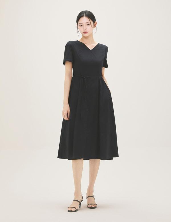 Roem V-Neck Long Dress Rmowg26Rt2