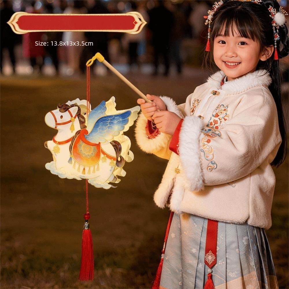

Waterproof DIY Material Package Ancient Style Hand held Luminous Lantern China-Chic Design Luminous Feature 4inch