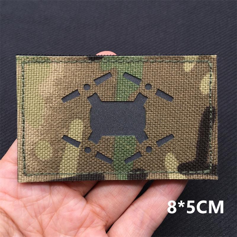 3D Multicam Nationalflaggen Aufnäher Ir Reflektierende Aufnäher Auf Kleidung Taktische Abzeichen Klettverschluss Lasergeschnittene Zubehörteile Diy Zubehör