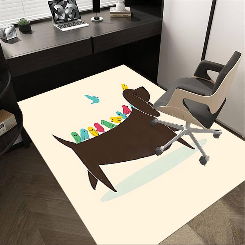 

1PC Dachshund Non-Slip Floor Carpet Compatible for Office&Living Room&Bedroom&Dining room - Flat- Soft & Pattern, Vibrant Colors-W291 60cm by 90cm