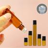 1Ml 2Ml 3Ml 5Ml 10Ml Amber Thin Glass Roll On Bottle Empty Refillable Bottle Sample Test Essential Oil Perfume Vials With Roller