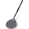 Pizza Turning Peel - 8 Inch Aluminum Perforated Turner With 32 Inch Long Handle, Lightweight Metal Peel for Outdoor Oven Accessories
