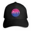 Subtle Bisexual Pride Flag Mountainscape Baseball Cap Unisexs Big Size Hat Mountaineering Western Hat Sunscreen Golf Women Unisexs