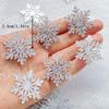 6PCS Sparkling Acrylic Christmas Snowflakes Scrapbook DIY Jewelry Decor Crafts Accessories