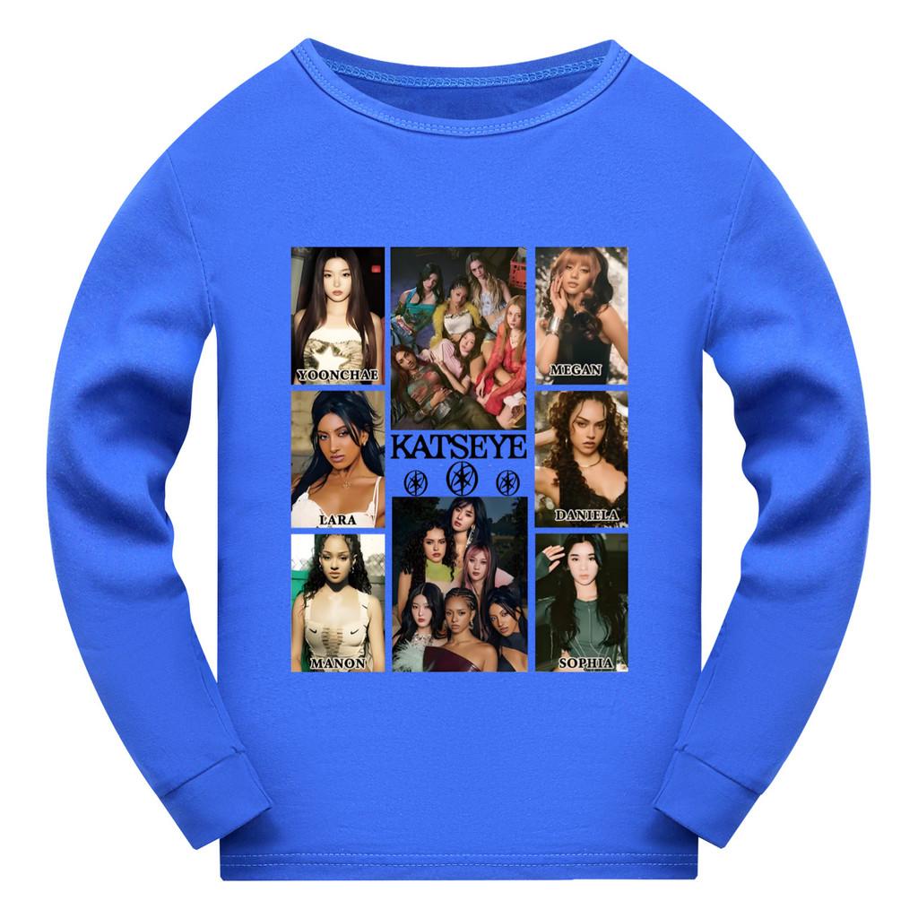 5352 Girls Fashion KATSEYE Print Long Sleeves T-Shirt