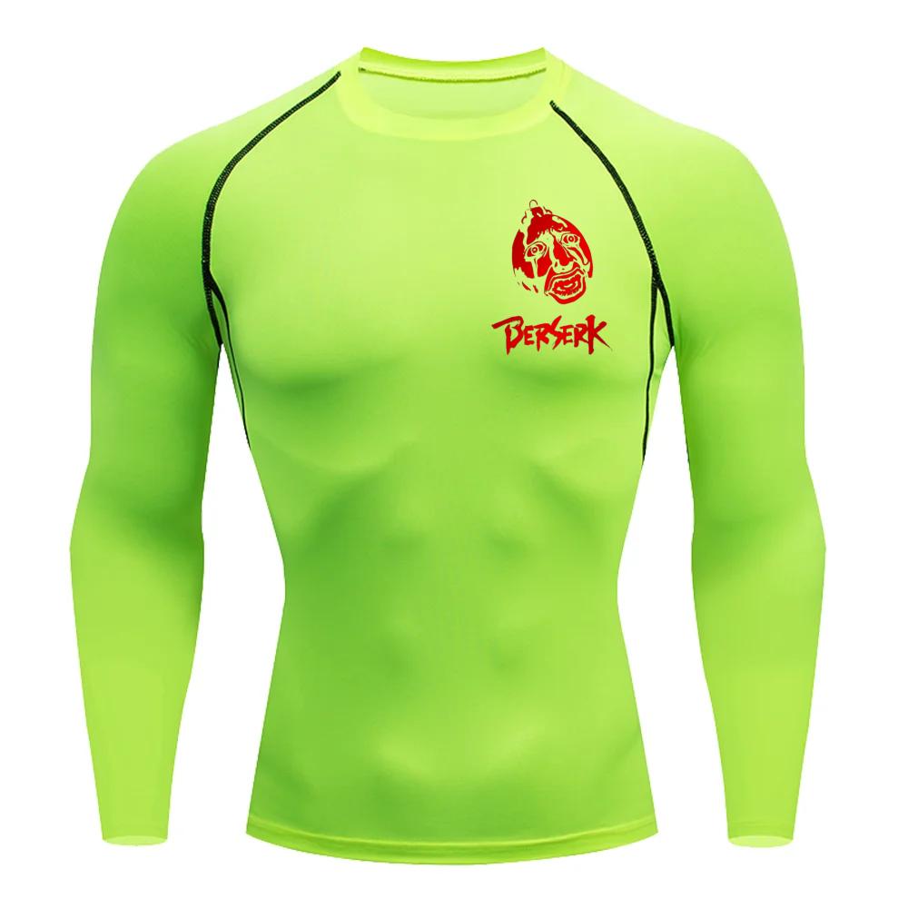 Guts Griffith Graphic Compression Shirts Men Gym Workout Running Tshirt Summer Athletic Quick Tees Tops Short Sleeve Rash Guard