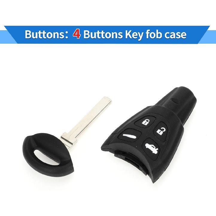 Schlüsselschale für SAAB 93 2007-2012 Kombi und Limousine Keyless Entry Fernbedienung Ersatzschale 4 Tasten