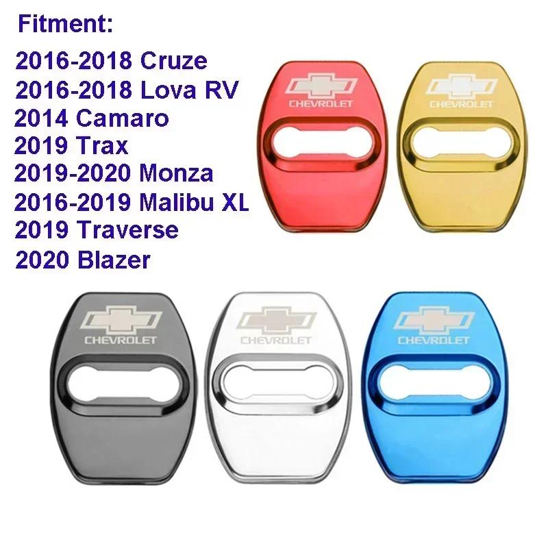 4pcs Car Door Lock Protector Cover Sticker for Chevrolet Cruze Silverado Traverse Spark Equinox Malibu Captive Aveo Sonic Onix