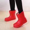 Ultra-Light Velvet Waterproof Snow Boots, EVA Materia, High-Top Design for Work, Car Wash, and Livestock Use