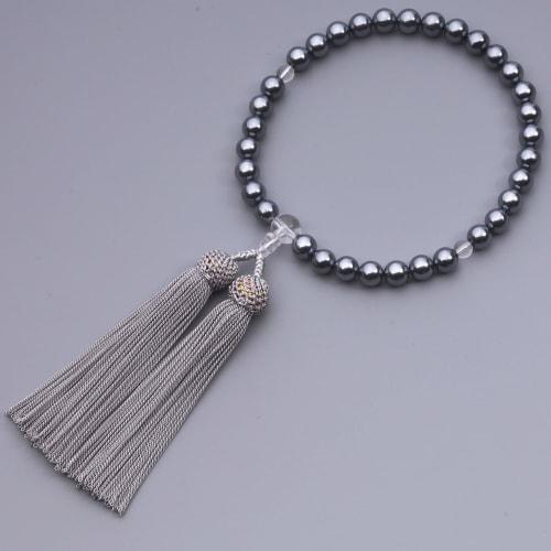 LEOBEE Shell Pearl Prayer Beads for Women with Magnetic Prayer Bead Bag, Handmade Prayer Beads Bracelet for Funerals, Grave Visits, Memorial Services,