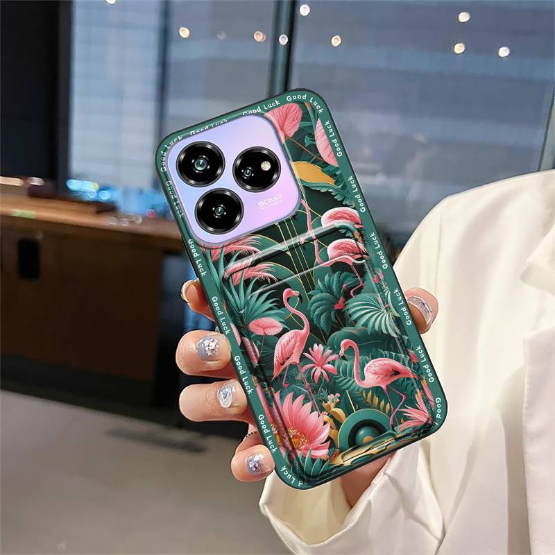Cartoon Dirt-resistant Phone Case For ZTE Blade V60 Design/Axon 60 Lite Full wrap Graffiti protective Cover Card slot