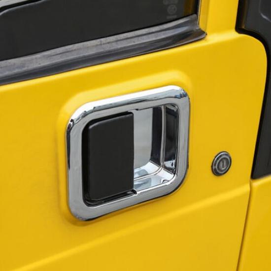 Car Exterior Door Handle Bowl Trim Cover For Jeep Wrangler TJ 1997-06 Chrome