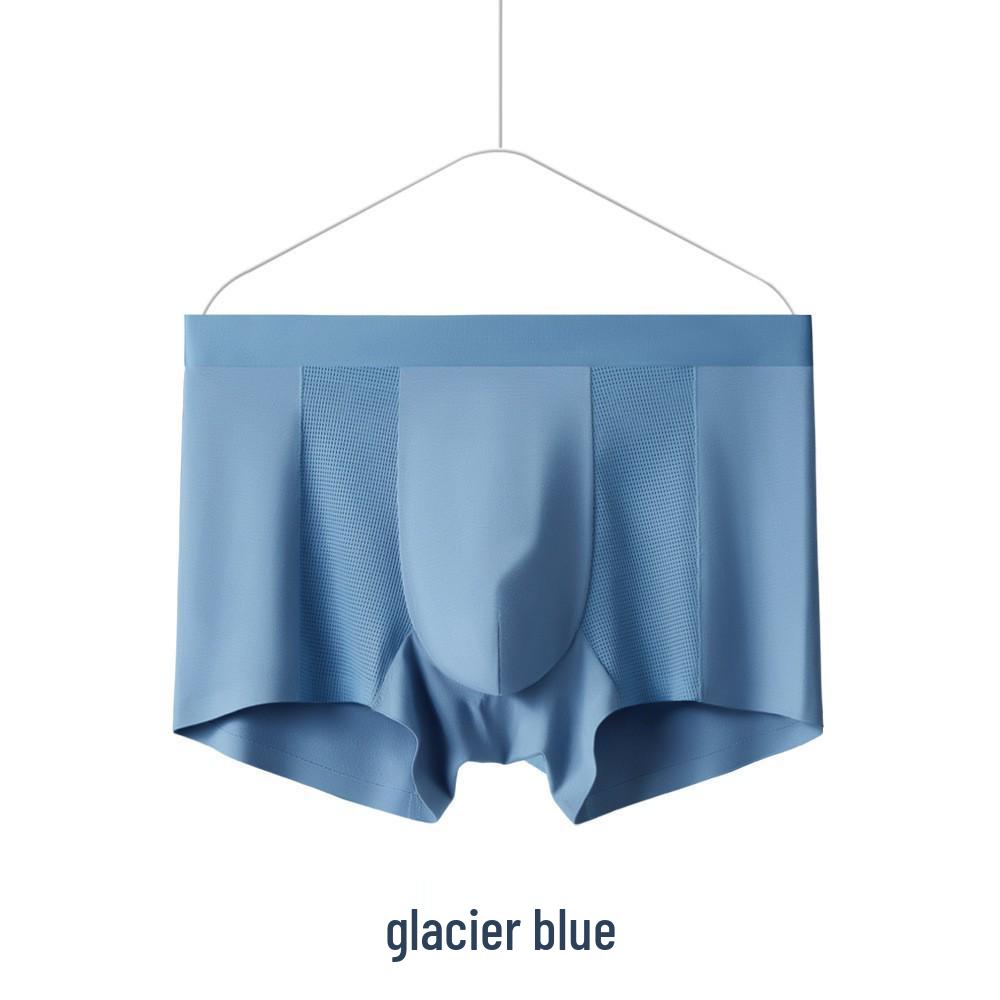 Men s Seamless Plus Size Modal Boxer Briefs - High Elasticity, Breathable, Solid Color for Spring/Summer