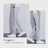Men's Summer Ice Silk Sports Pants - Korean Style, Trendy, Slim Fit, Straight, Large Size