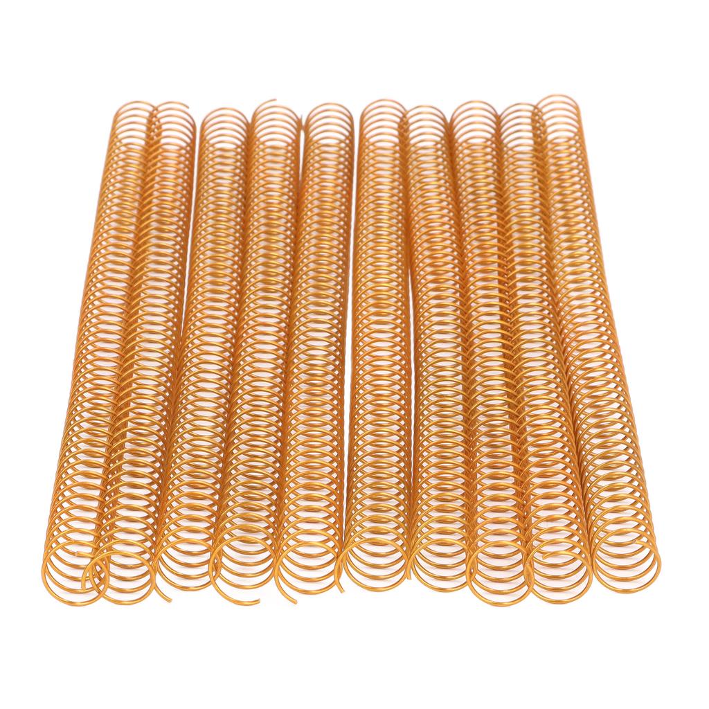 100 PCS Binding Spiral 16mm Diameter 48   4:1 Pitch 140 Sheet Capacity   Spiral Binding Coil