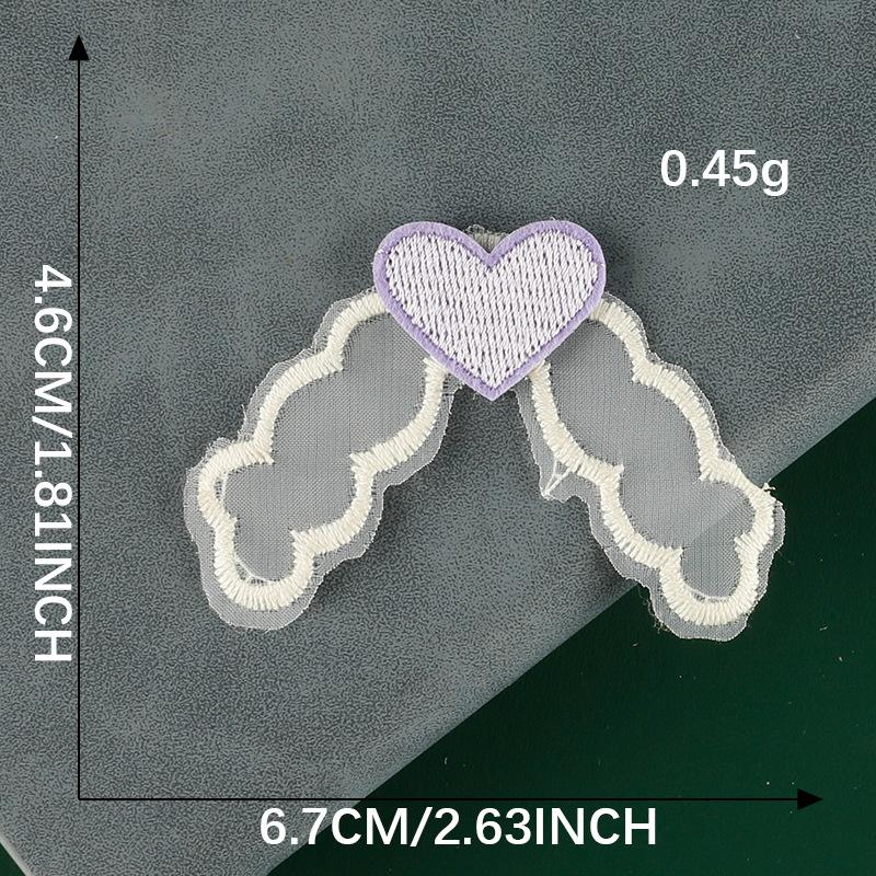 Duoku Original Love Cloth Label Accessories Socks Shoes And Hats Hair Accessories Lace Hairpin Accessories Headgear Brooch Embroidery Sticker