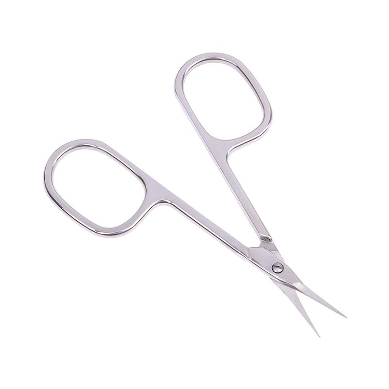 Vârf curbat din oțel inoxidabil cu lamă subțire pentru cuticule foarfece pentru îndepărtarea pielii