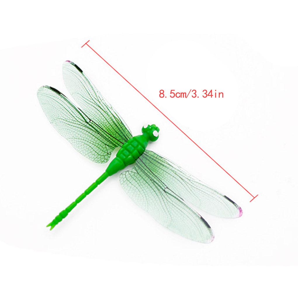 5pcs Garden Dragonfly Decor Model Props Home Backyard Adornment Lawn Sculpture Adorn Ulation Insects Stake Decoration