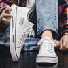 New Men's Fashion Low Top Skateboarding Canvas Breathable Shoes Students Boys Male Casual Comfortable Soft Sole Trending Sneakers