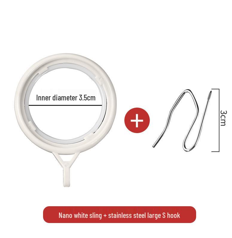 Haczyki i akcesoria do zasłon ze stali nierdzewnej – haczyki czterozębne w kształcie litery S, klipsy do tkanin, klamry i kółka