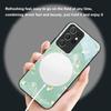 Gradient Yellow Rose For Samsung S25 S25 Edge S25Ultra S8 9 10 20 S21 Pro 22 Plus S23 FE S24 Ultra Magsafe Glass Phone Case