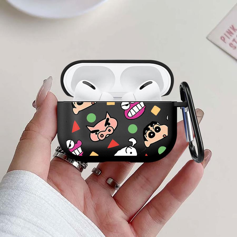 Earphone Cases Cover Case For Airpods 1 4 Pro 3 Pro3 Pro2 2 Crayon ShinChan Cute